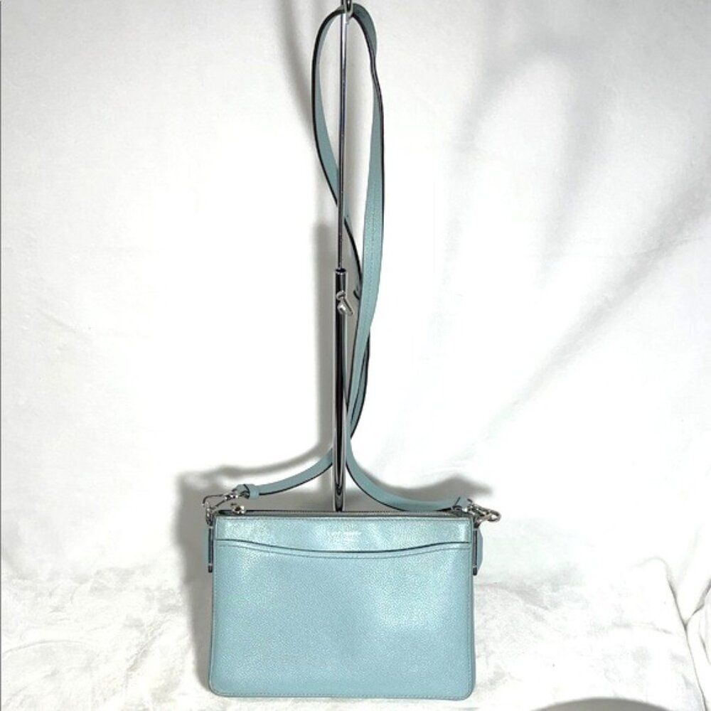 Kate Spade Leather Margaux Med Convertible Crossbody  - Hazy Blue